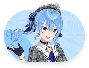 Official Hoshimachi Suisei roster thumbnail copied locally from the hololive Dreams Holomem page for identification. Official hololive Dreams roster thumbnail for Hoshimachi Suisei