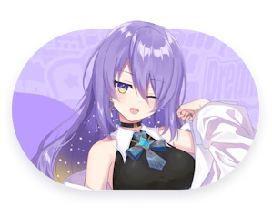 Official Moona Hoshinova roster thumbnail copied locally from the hololive Dreams Holomem page for identification. Official hololive Dreams roster thumbnail for Moona Hoshinova