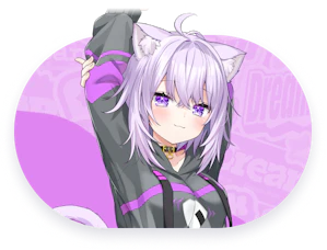 Official Nekomata Okayu roster thumbnail copied locally from the hololive Dreams Holomem page for identification. Official hololive Dreams roster thumbnail for Nekomata Okayu