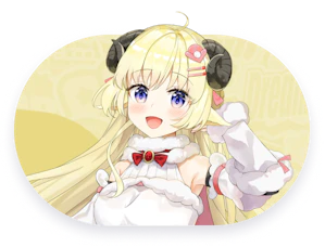 Official Tsunomaki Watame roster thumbnail copied locally from the hololive Dreams Holomem page for identification. Official hololive Dreams roster thumbnail for Tsunomaki Watame