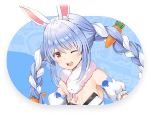 Official Usada Pekora roster thumbnail copied locally from the hololive Dreams Holomem page for identification. Official hololive Dreams roster thumbnail for Usada Pekora